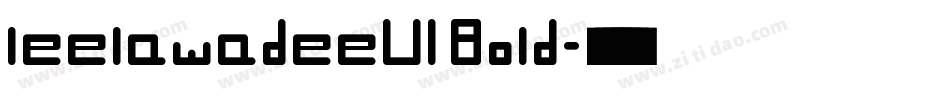 leelawadeeUI Bold字体转换